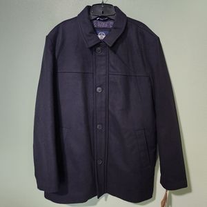 ❗NWT❗Men's Dockers Weston Wool Blend Coat Navy Size XL